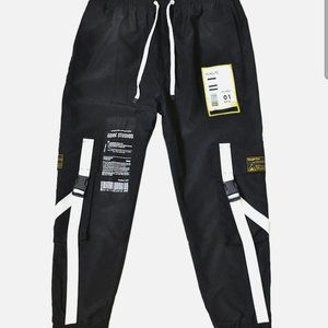 NEV Label Barcode Print Cargo Pants